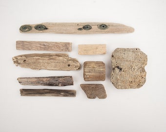 UNUSUAL DRIFTWOOD PIECES, odd drifted wood, reclaimed timber scrap, wooden offcuts, salvage, woodcarving, craft supplies, surf tumbled, diy