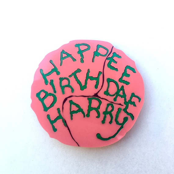 Happee Birthdae Harry Hagrid Cake laser cut acrylic