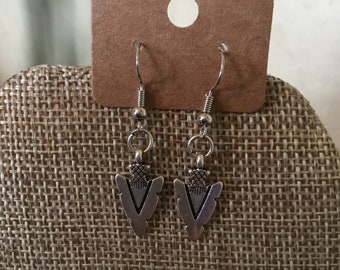 Arrowhead Silver Earrings