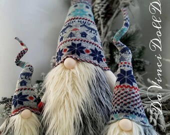 Nordic Gnome Scandinavian Gnome Tomte Nisse Santa Elf Troll decoration DaVinciDollDesigns Christmas Collection©