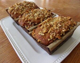 Organic Banana Walnut Bread - 3 Petit Loaves