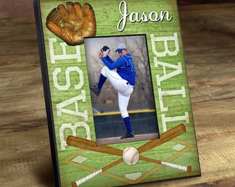 Personalized Kids Sports Frames - Kids Photo Frames - Kids Picture Frame - Baseball Frame - Basketball Frame - Football Frame - Hockey Frame