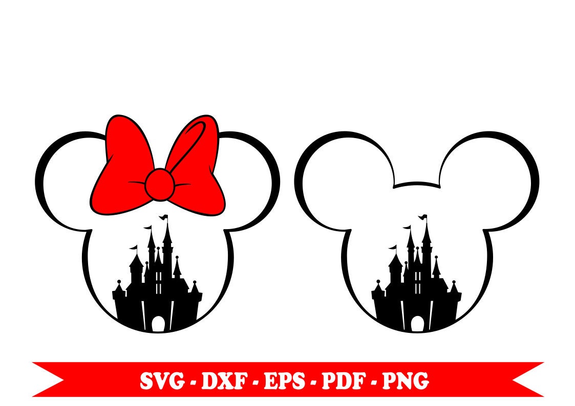 Free Free 201 Disney Castle With Minnie Head Svg SVG PNG EPS DXF File