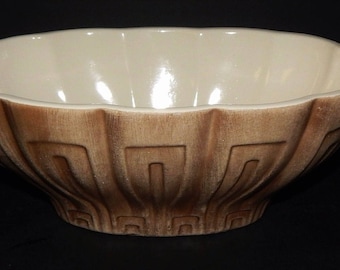 Haeger Pottery No.17 Planter in Golden Brown signed USA Mid Century Vintage