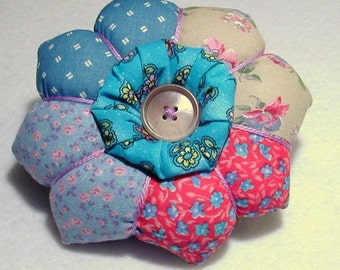 Flower Petal Pincushion - Patchwork