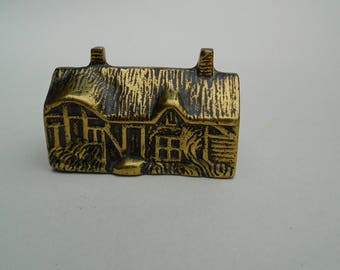 Anne Hathaway's Cottage brass Cottage ornament