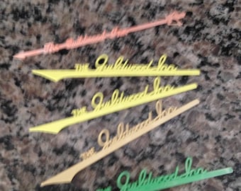 Set of Five The Guildwood Inn Point Edward Canada swizzle Sticks