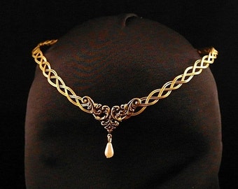 Medieval Renaissance circlet tiara pagan fantasy ELVEN