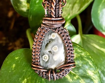 Ocean Jasper Necklace - "Blossom"