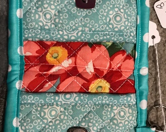 Handmade small wallet snap closure