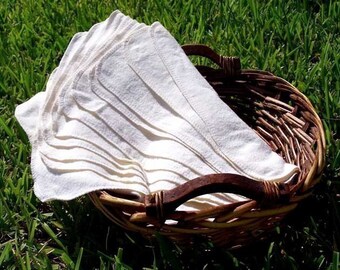 Organic Napkins - Natural Cloth Napkins - Organic Unpaper Towels - Reusable Organic Paper Towels - Eco Friendly Organic Unpaper Napkins Set