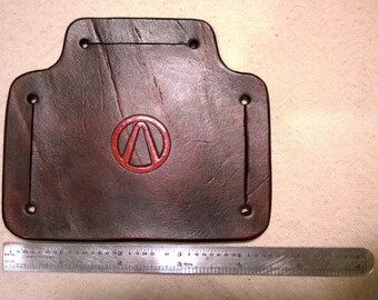 Leather Strap Junction with Borderlands Vault Hunter Symbol Impression - Painted