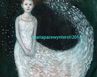 Snow Princess -ACEO Open edition reproduction by Maria Pace-Wynters