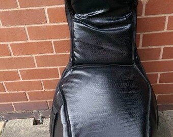 Ultra Thick Leather &Suede Padded Case GIG BAG For OUD Instrument Fretless Lute