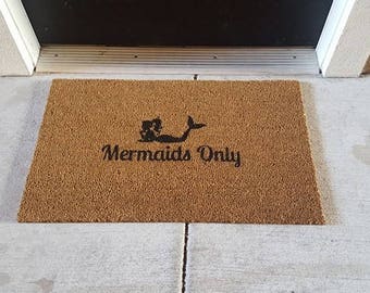 Mermaid Doormat - Magical Creature Doormat - Mystical Being - Fantasy Decor