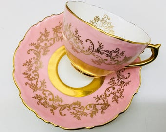 Coalport teacup and saucer.