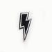 1x flash lightning PATCH white or red color Iron On Embroidered Applique rock metal band thunderbolt music