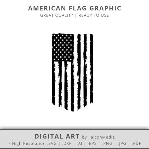 Distressed American Flag Graphic USA Flag SVG Old Glory