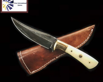 Damascus knife, Hand forged Damascus, Hand made hunting knife by Titan Td-100