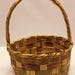 Vintage Mid Century Woven Wicker Easter Basket