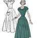 New York 399 Womens 40s Vintage Dress Sewing Pattern with Kimono Sleeves Bust 32