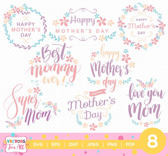 Mother's day quotes SVG Mother Day SVGs Monogram Font