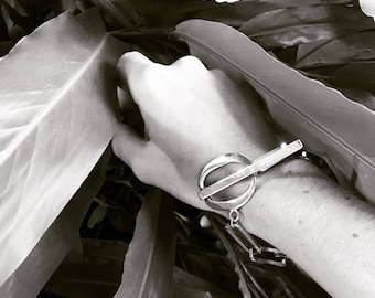 Silver bracelet, minimal bracelet, chain, chain bracelet, minimal