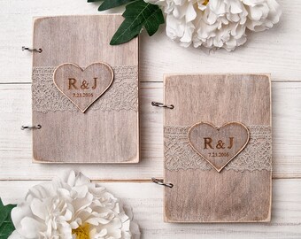 Wedding Vow Book Wedding Vows Wedding Vow Notebooks Rustic Wedding Vow Books His and Hers Personalized Vows Book of Vows Bridal Gift