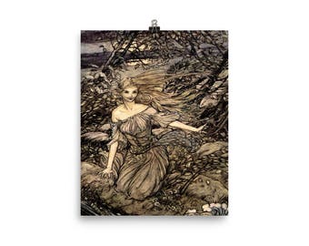 Arthur Rackham Undine Art Print Reproduction Poster Photo Poster