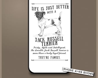 Jack Russell Terrier dog phone case cover iPhone Samsung ~ Can be Personalised