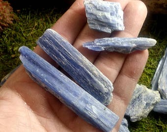 Blue kyanite blade raw kyanite natural kyanite crystals blades rough blue blades kyanite natural blue kyanite blades Brazil