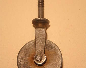 Vintage Cast Iron Screw Pulley