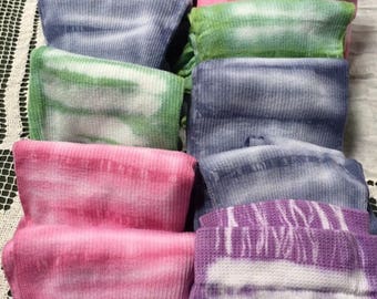 NEW COLOR Comfy Cotton Compression Socks 20-30 mmHg Comfort!! Color!! Healthy Legs!! Hand dyed shibori tie dye!! Travel, work or play! NEW