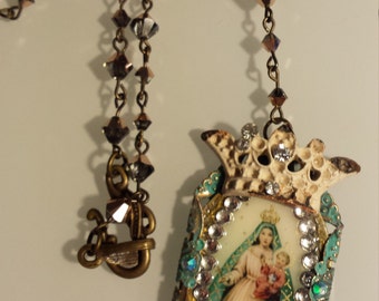 Women's Fashion Rosary with Virgin Mary Pendent