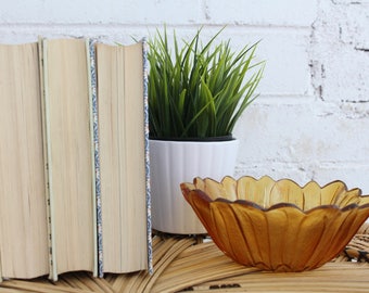 Vintage Glass Sunflower Decorative Bowl