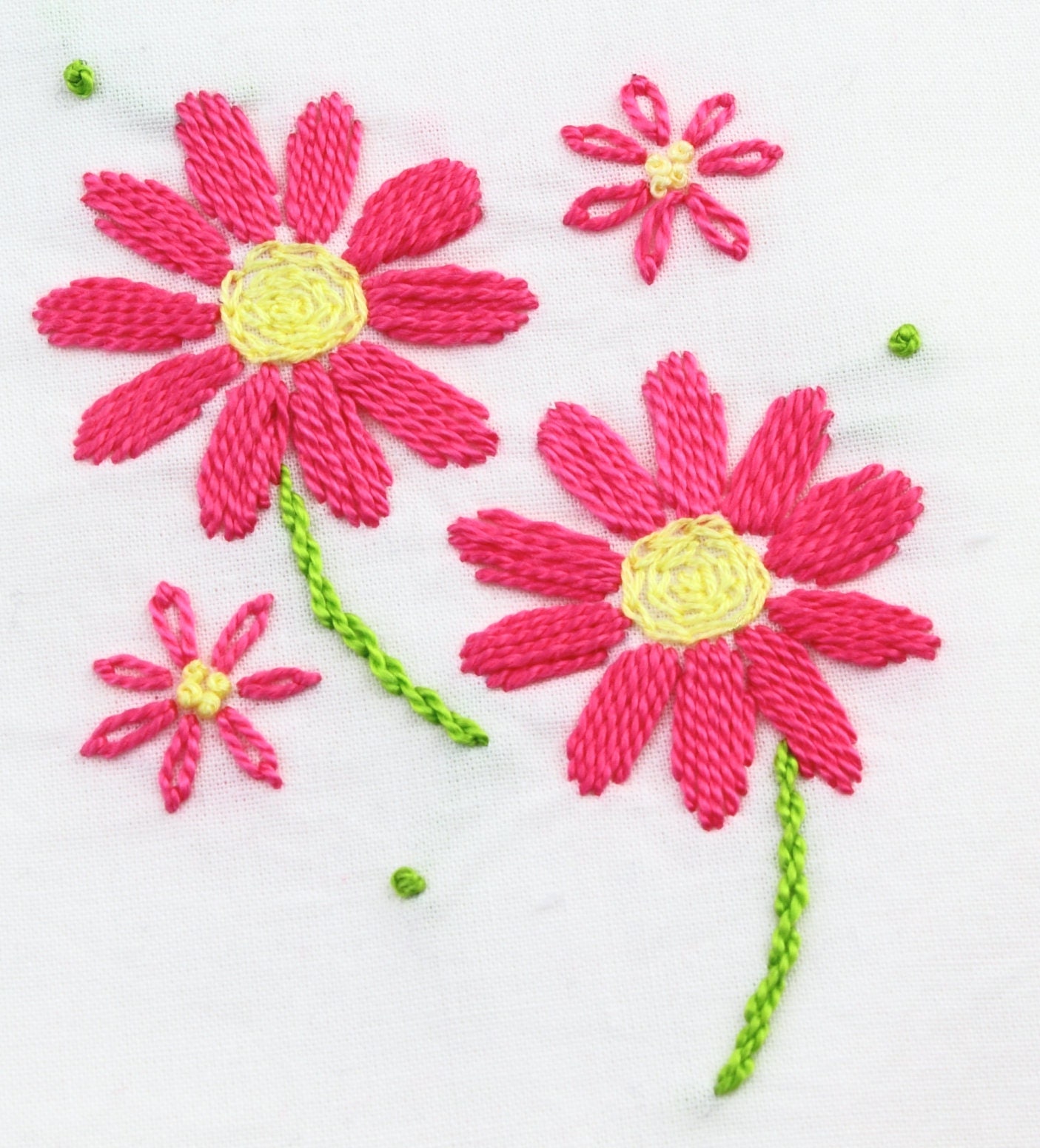 Daisy Hand Embroidery Pattern Daisy Design