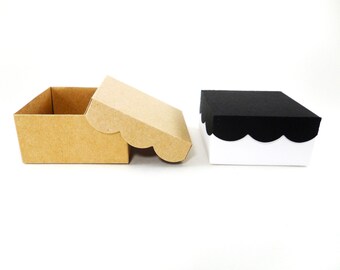 Scallop Box, Treat Box, Scallop Treat Boxes, Wedding Treat Box, Kraft Treat Box, Fancy Box, Wedding Supply, Favor Boxes, Cute Favor Boxes