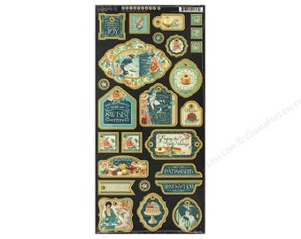 Graphic 45 Chipboard 2 Cafe Parisian Collection
