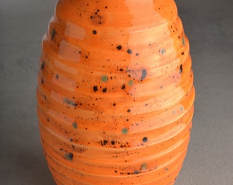 Vase Ready To Ship Orange Vase by Symmetrical Pottery