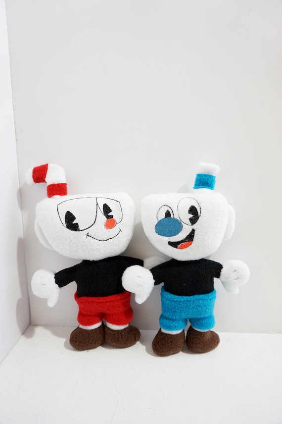 plush cuphead and mugman