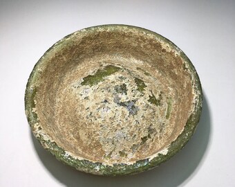 Ancient Roman glass museum Quality,Roman glass Jar Base,Archaeology excavation ancient artifact,roman empire ancient glass
