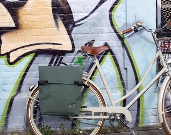 Backpack/Bike Pannier/bicycle bag/ bike bag/ cycle bag/ rucksack/bag pannier/ simple pannier/khaki