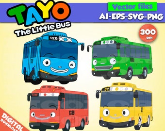 little bus tayo etsy