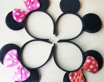 Mickey Mouse Ears Minnie Mouse Headband Mickey Mouse Birthday Minnie Ears Mickey Ears Disney Wedding Favors Mickie Mouse Party Favors Gifts