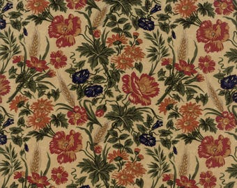 Moda HARVEST HILL Quilt Fabric 1/2 Yard By Kansas Troubles Quilters - Tan 9550 11