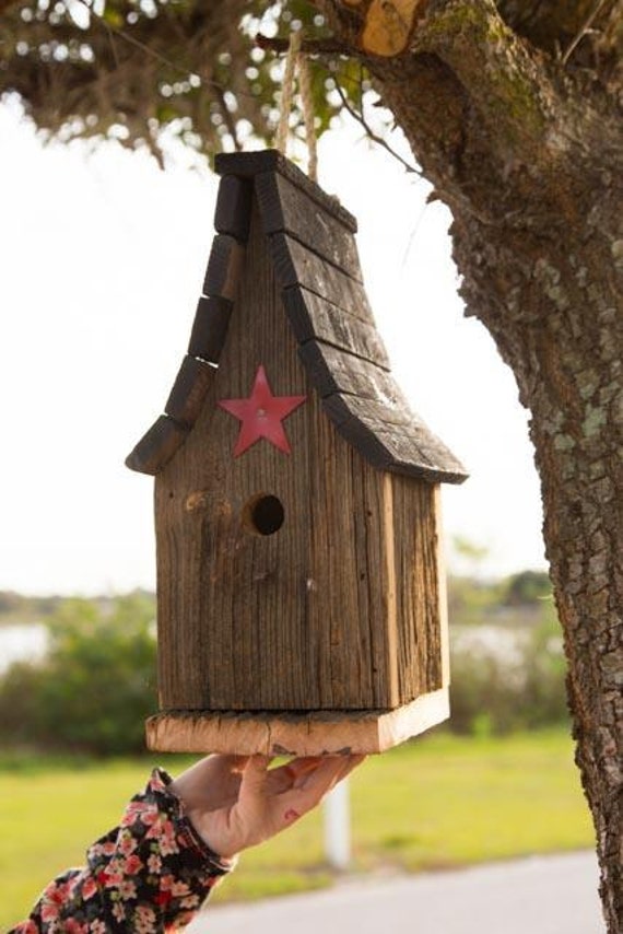 Amish Handcrafted Tall Wren Bird House