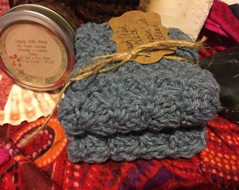 Handmade 100% cotton wash/dish cloths