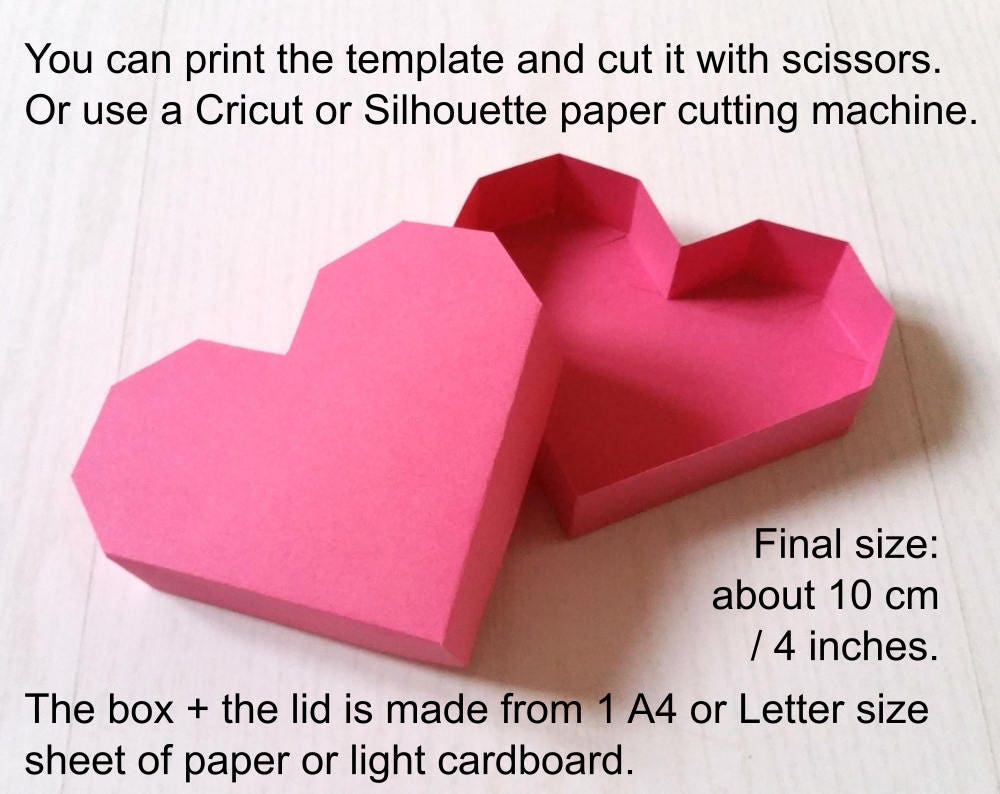 <strong>3D Paper</strong> Diamonds | Diamond <strong>Template</strong> Printable … 3d paper heart box template