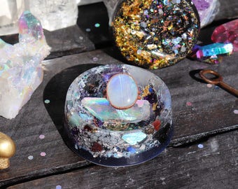 Orgonite® - Jewelry Box - Engagement - Handmade - Orgone Generator® - Ring Box - Crystals - Gift - EMF Protection - HoodXHippie