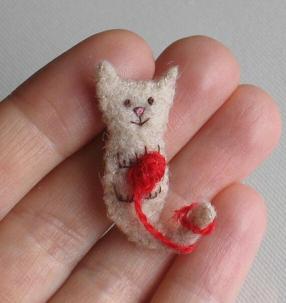 tiny plush cat